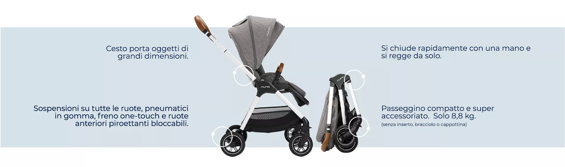 Nuna Infanzia - Passeggini, Seggiolini Sdraiette Nuna in offerta. I Prodotti Nuna per l'infanzia sono di alta qualità dal design innovativo e dallo stile senza tempo